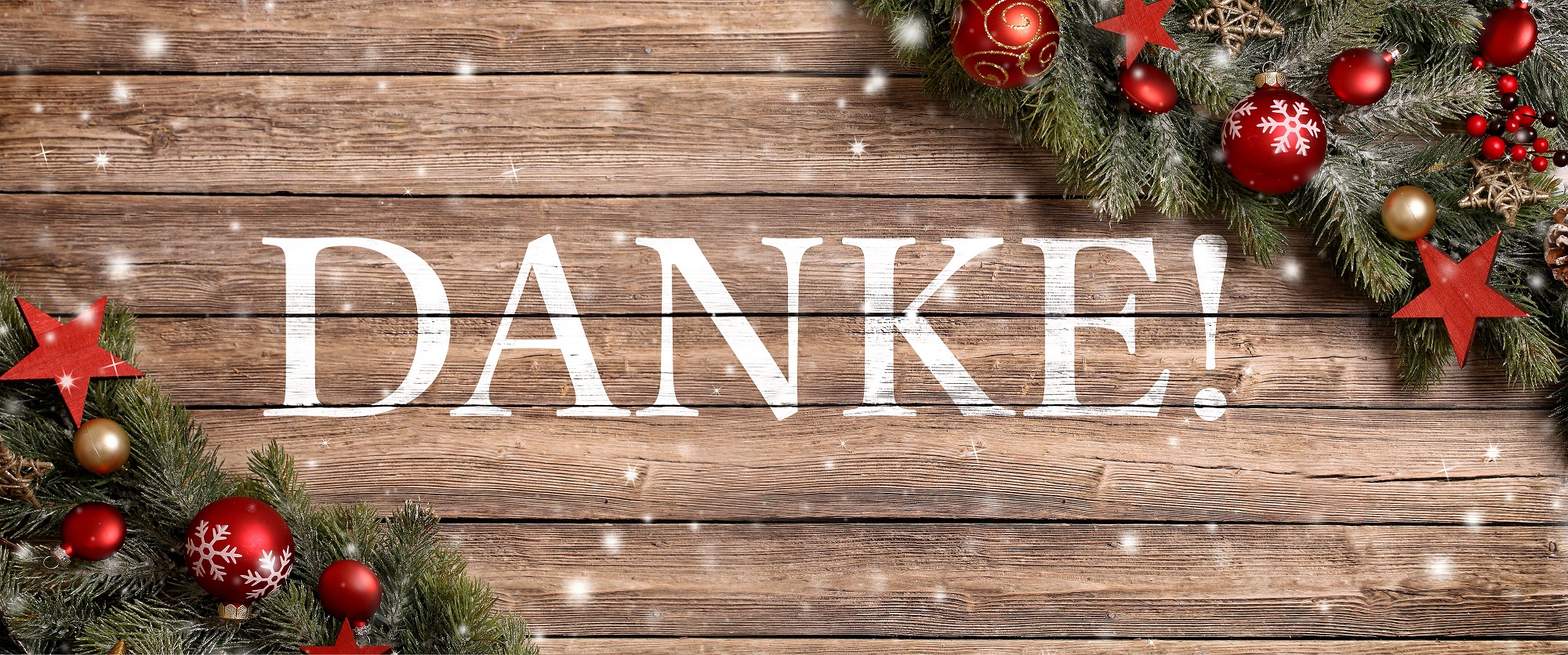 Danke / Weihnachtsdeko